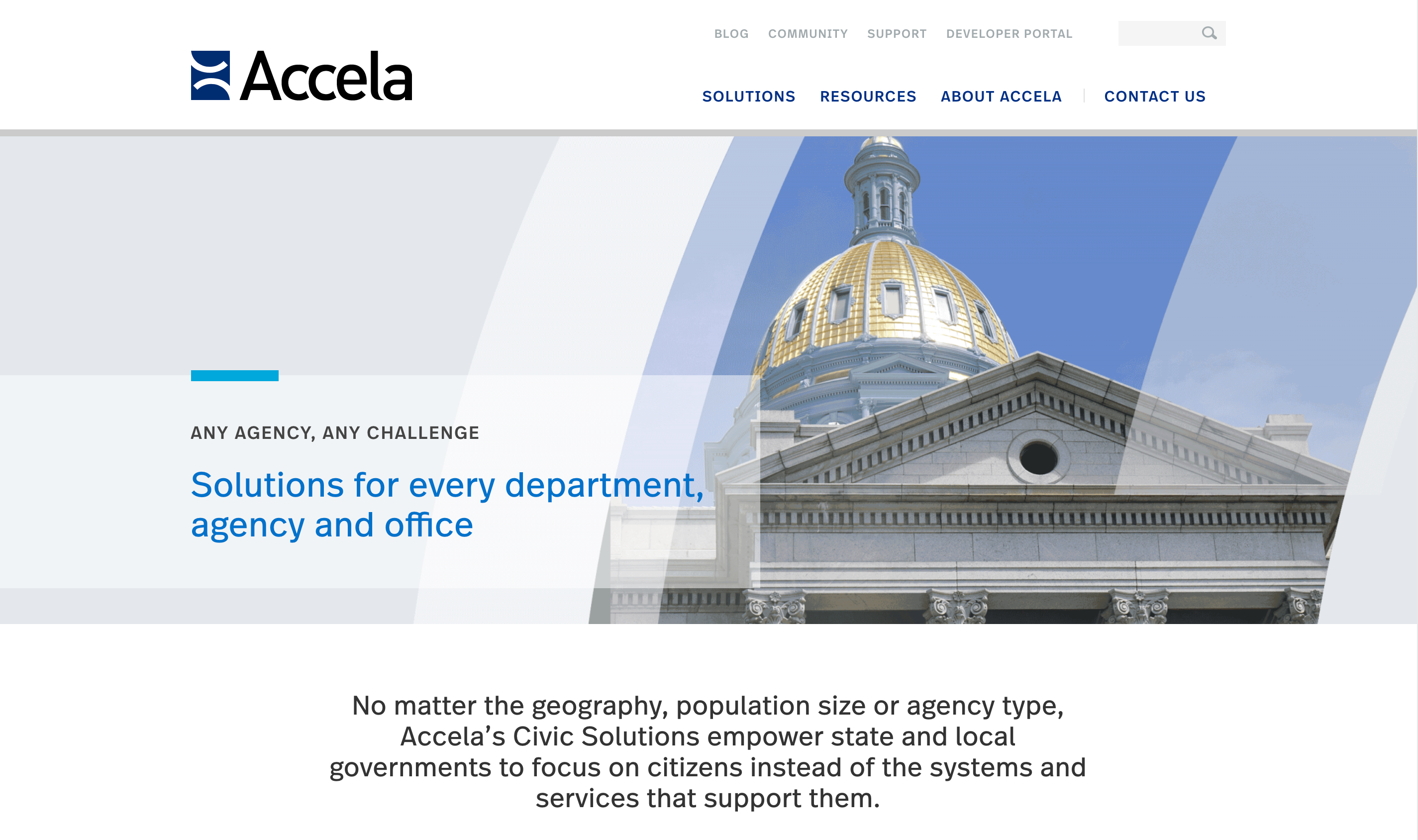 Accela City Customer Page